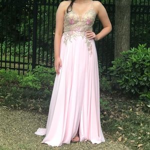 Camille pink size 10 formal gown
